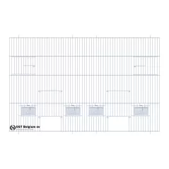 Façade 80x50cm (2 Portes + 2 portes tournantes +4 clapets) - OST Belgium - 33,40 € - Ost-Belgium - 1985000000818 - Ornibird SRL
