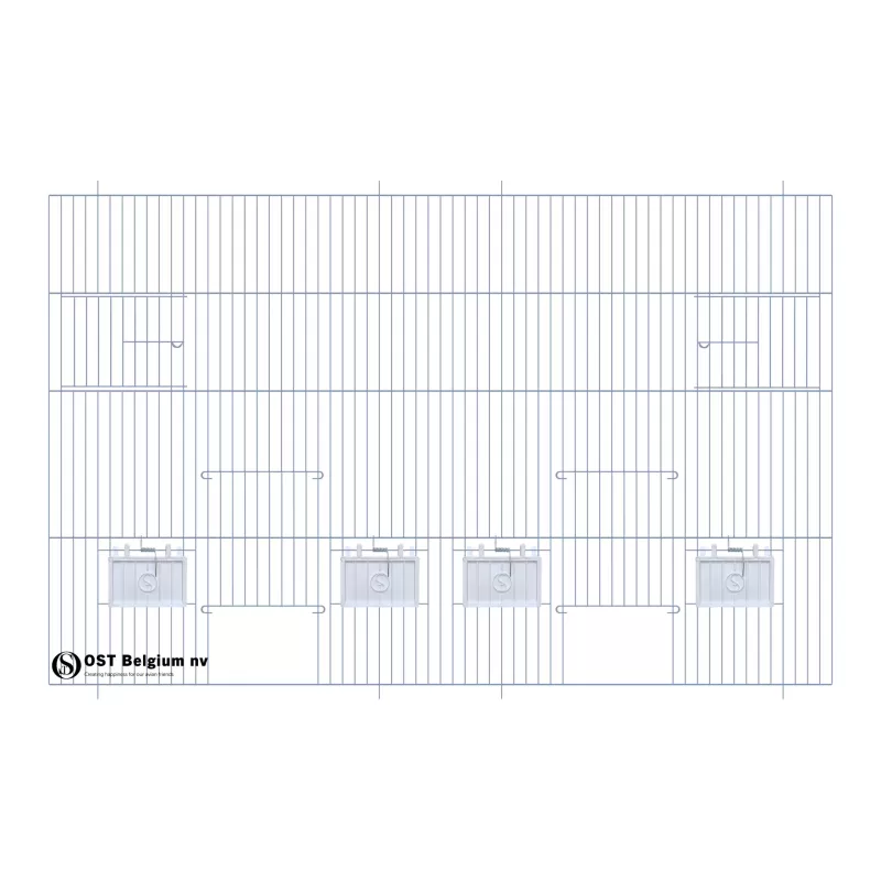 Façade 80x50cm (2 Portes + 2 portes tournantes +4 clapets) - OST Belgium Façade 80x50cm (2 Portes + 2 portes tournantes +4 clapets) - OST Belgium
