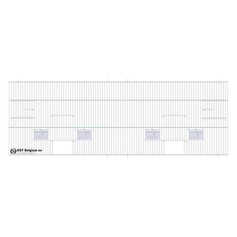 Façade 120x40cm (2 Portes + 2 portes tournantes +4 clapets) - OST Belgium Façade 120x40cm (2 Portes + 2 portes tournantes +4 clapets) - OST Belgium