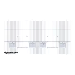 Façade 80x40cm (2 Portes +4 clapets) - OST Belgium - 25,60 € - Ost-Belgium - 1985000000696 - Ornibird SRL
