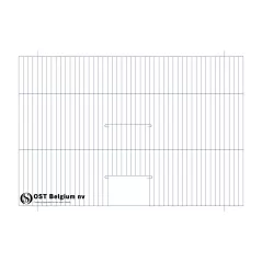 Façade 60x30cm (Porte + 2 portes tournantes + clapets) - OST Belgium - 22,10 € - Ost-Belgium - 1985000000238 - Ornibird SRL
