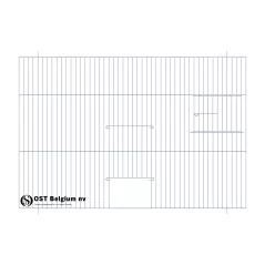 Façade 60x40cm (Porte + Porte tournante) - OST Belgium - 15,70 € - Ost-Belgium - 1985000000610 - Ornibird SRL