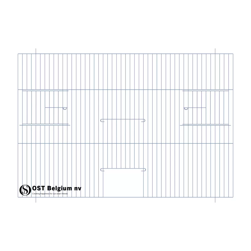 Façade 60x40cm (Porte + 2 portes tournantes) - OST Belgium