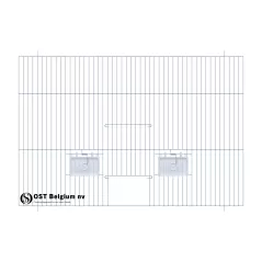 Façade 60x40cm (Porte + clapets) - OST Belgium - 16,95 € - Ost-Belgium - 1985000000597 - Ornibird SRL
