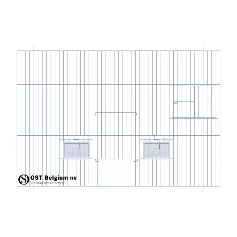 Façade 60x40cm (Porte + porte tournante + clapets) - OST Belgium