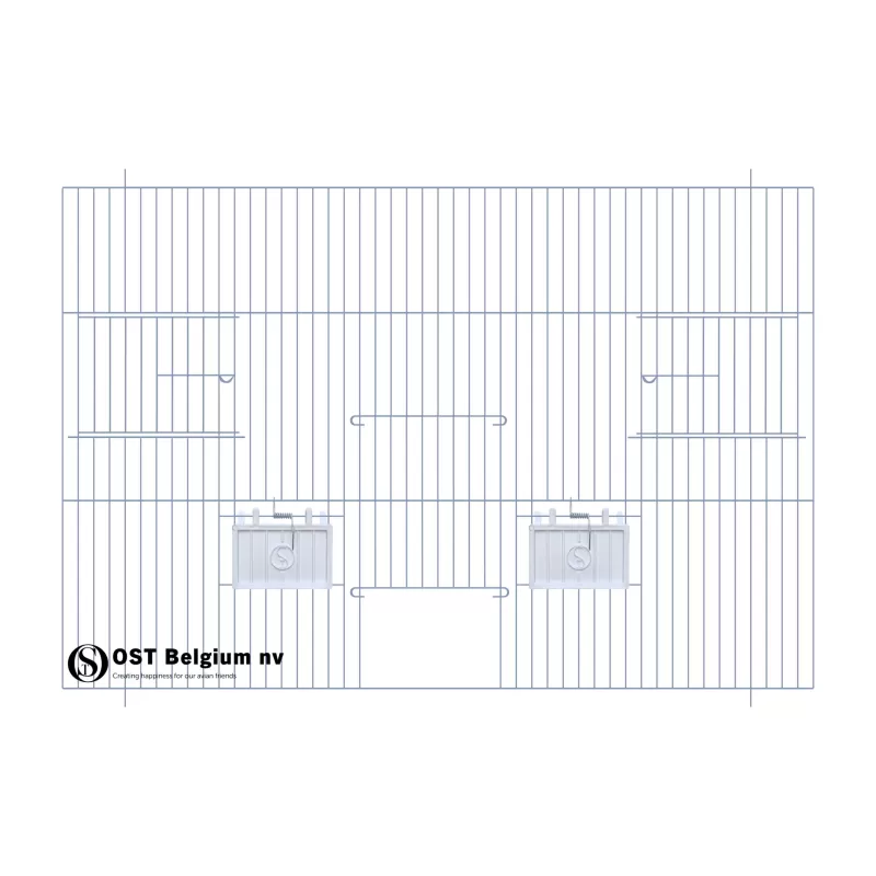 Façade 60x40cm (Porte + 2 portes tournantes + clapets) - OST Belgium