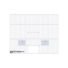Façade 60x40cm (Porte + porte tournante + clapets) - OST Belgium - 19,65 € - Ost-Belgium - 1985000000580 - Ornibird SRL