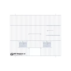 Façade 50x40cm (Porte + porte tournante + clapets) - OST Belgium - 18,10 € - Ost-Belgium - 1985000000528 - Ornibird SRL