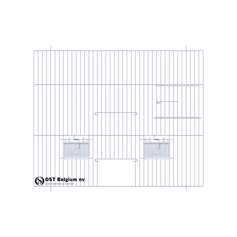 Façade 50x40cm (Porte + porte tournante + clapets) - OST Belgium