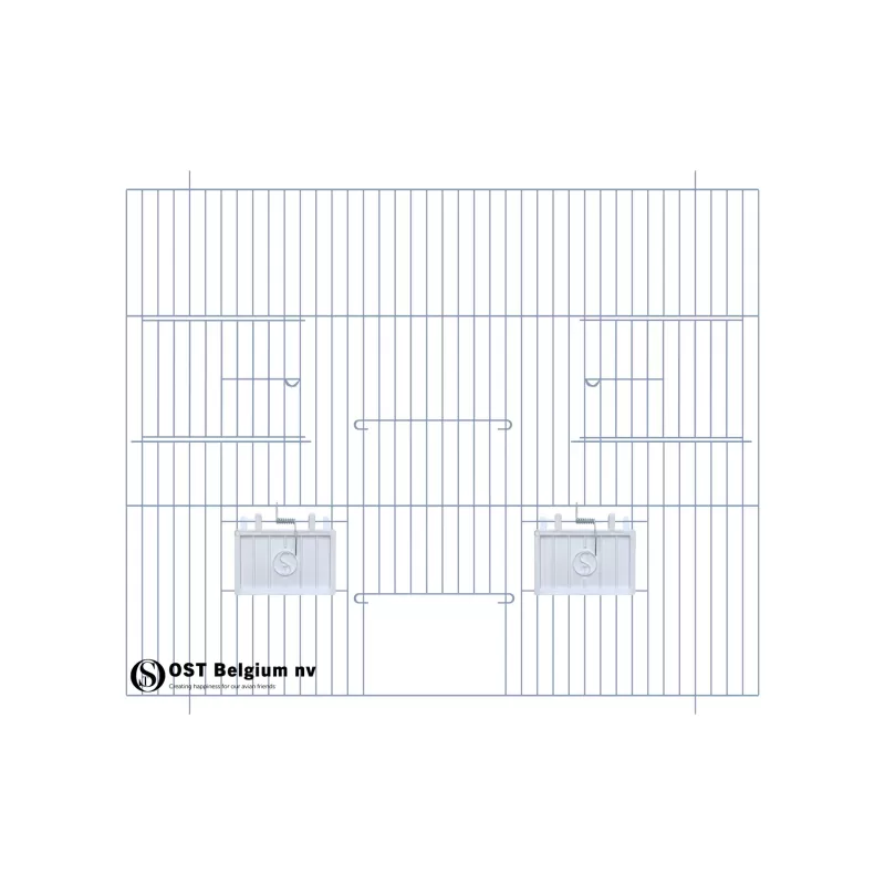 Façade 50x40cm (Porte + 2 portes tournantes + clapets) - OST Belgium