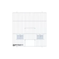 Façade 40x40cm (Porte + clapets) - OST Belgium - 13,55 € - Ost-Belgium - 1985000000481 - Ornibird SRL