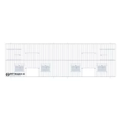 Façade 100x30cm (2 portes + 2 portes tournantes) - OST Belgium - 25,70 € - Ost-Belgium - 1985000000405 - Ornibird SRL