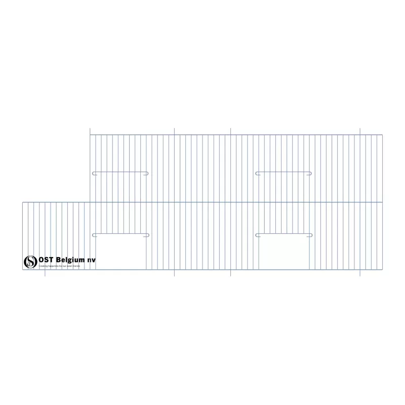 Façade 80x30cm (2 portes + coin extérieur) - OST Belgium