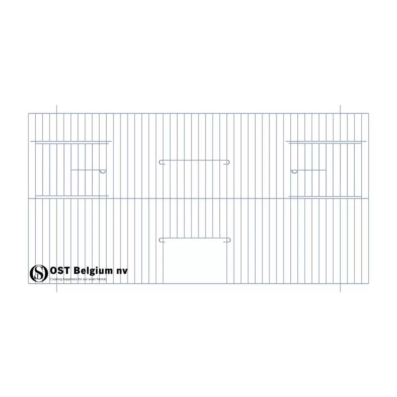 Façade 60x30cm (Porte + 2 portes tournantes) - OST Belgium