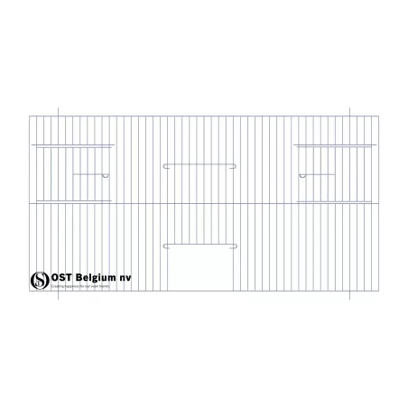 Façade 60x30cm (Porte + 2 portes tournantes) - OST Belgium à 17,10 € - Ost-Belgium - 89930631 - Devantures