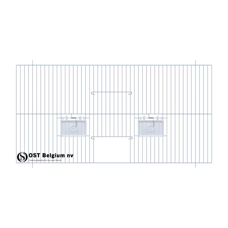 Façade 60x30cm (Porte +  clapets) - OST Belgium