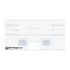 Façade 60x40cm (Porte) - OST Belgium - 12,70 € - Ost-Belgium - 1985000000627 - Ornibird SRL