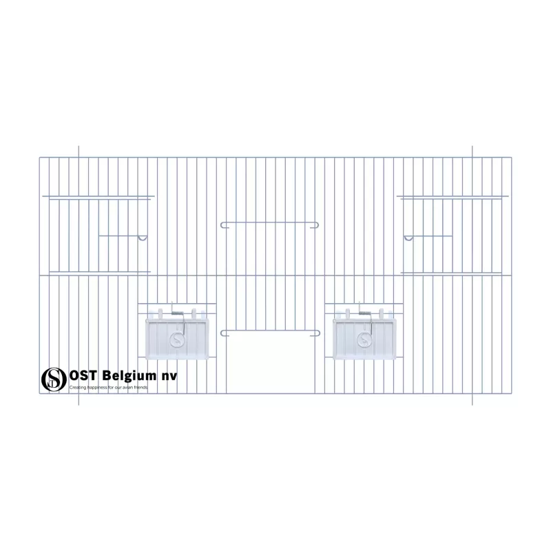 Façade 60x30cm (Porte + 2 portes tournantes + clapets) - OST Belgium