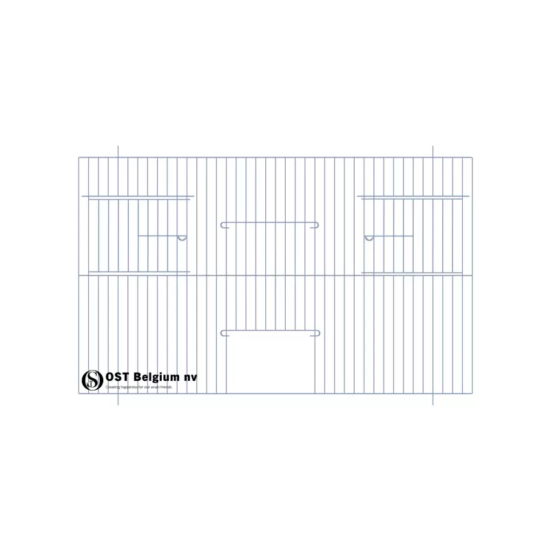 Façade 50x30cm (Porte + 2 portes tournantes) - OST Belgium