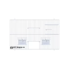 Façade 50x30cm (Porte + porte tournante + clapets) - OST Belgium à 17,75 € - Ost-Belgium - 89930561 - Devantures