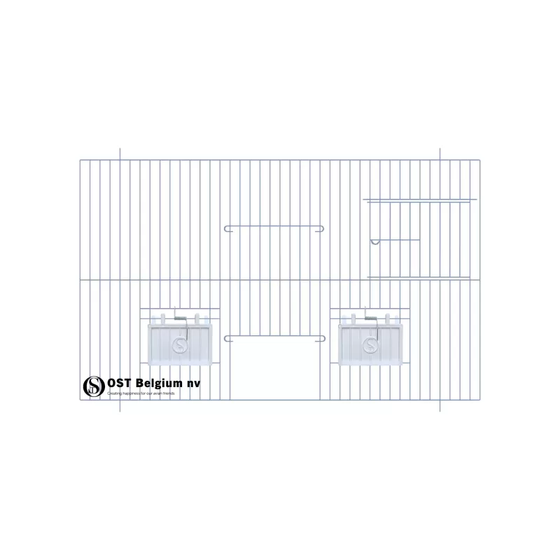 Façade 50x30cm (Porte + porte tournante + clapets) - OST Belgium