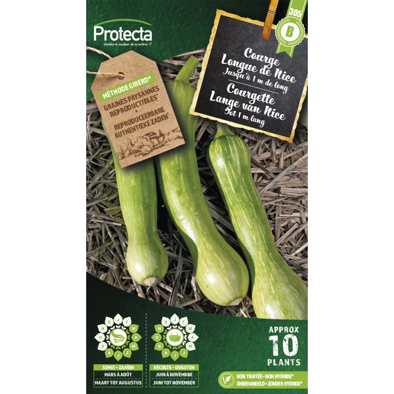 Courge longue de Nice - Cat. B - Protecta