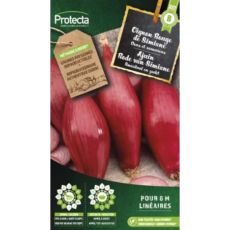 Oignon rouge de Simiane - Cat. B - Protecta à 3,65 € - Protecta - SE-POT-00076 - Plantes, Buis & Légumes