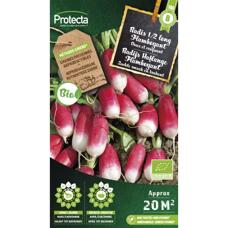 Radis 1/2 long Flamboyant FR-BIO-15 Cat. B - Protecta Radis 1/2 long Flamboyant FR-BIO-15 Cat. B - Protecta