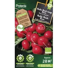 Radis rond rouge Saxa FR-BIO-15 Cat. B - Protecta à 3,65 € -  - SE-POT-00211 - Plantes, Buis & Légumes