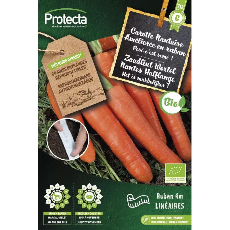 Carotte Nantaise Ruban 4 m BE-BIO-01 - Cat. C - Protecta