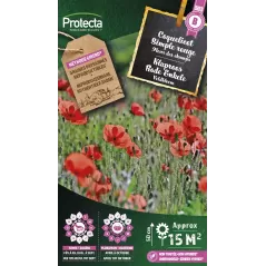 Coquelicot Simple Rouge - Cat. B - Protecta - 3,65 € -  - 5410560002515 - Ornibird SRL