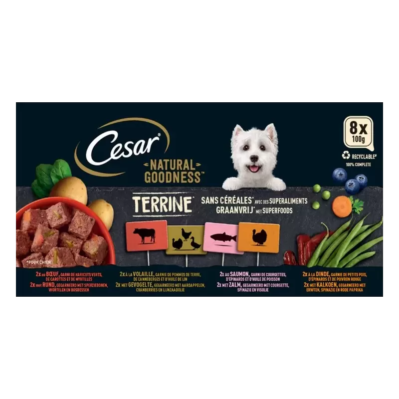 Tray en terrine 8x100g - Cesar