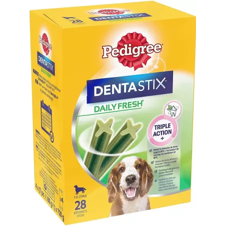 Dentastix Fresh Medium 28 pièces - Pedigree à 12,59 € - Pedigree - 282823 - Pedigree