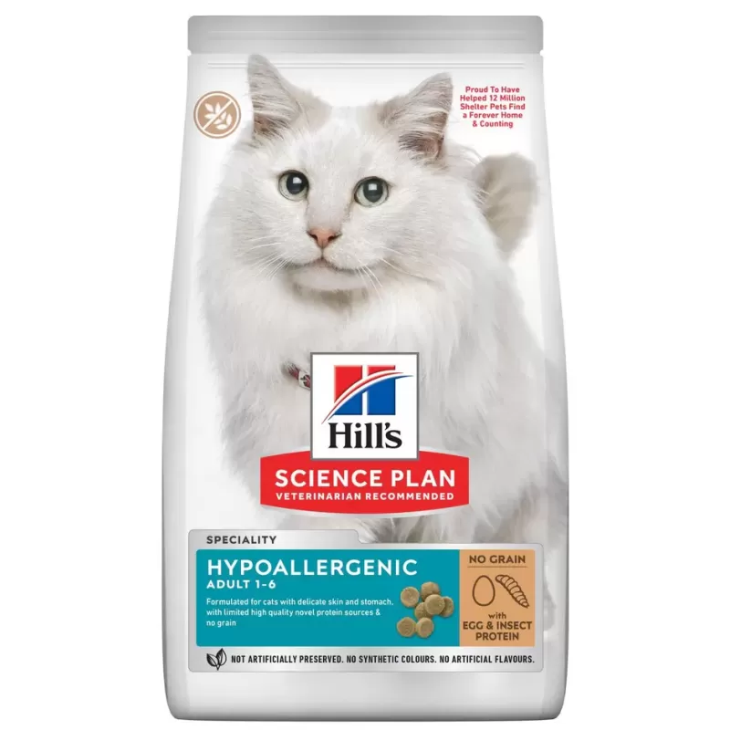 Hypoallergenic - Croquettes pour Chat Adulte 1,5kg - Hill's
