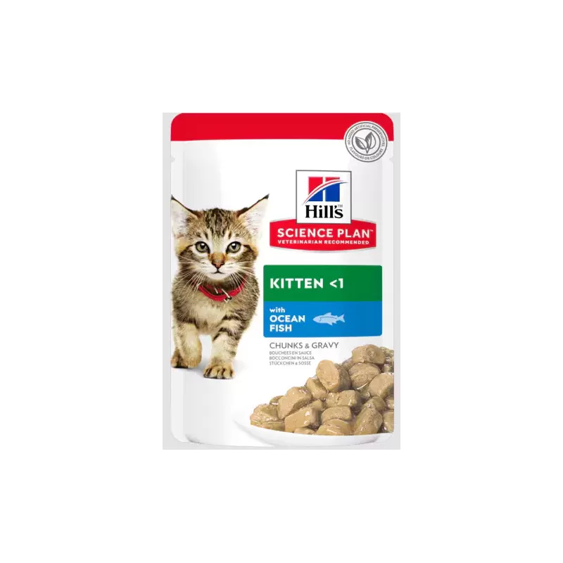 Aliment pour Chaton au Poisson de Mer - sachet repas 85gr - Hill's Aliment pour Chaton au Poisson de Mer - sachet repas 85gr - Hill's