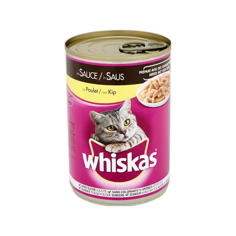 Boîtes En Sauce Au Poulet 400g - Whiskas Boîtes En Sauce Au Poulet 400g - Whiskas