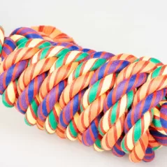Corde en coton doublement tressée avec 4 nœuds multicolore - Duvo+ - 6,30 € - Duvo + - 5414365449506 - Ornibird SRL