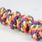 Corde en coton 6 nœuds multicolore - Duvo+ Corde en coton 6 nœuds multicolore - Duvo+
