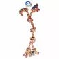 Corde en coton double 7 nœuds multicolore - Duvo+ Corde en coton double 7 nœuds multicolore - Duvo+