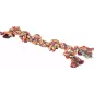Corde en coton double 7 nœuds multicolore - Duvo+ Corde en coton double 7 nœuds multicolore - Duvo+