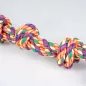 Corde en coton double 7 nœuds multicolore - Duvo+ Corde en coton double 7 nœuds multicolore - Duvo+