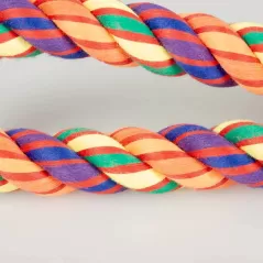 Corde en coton boucle et 5 nœuds multicolore - Duvo+ à 5,75 € - Duvo + - 15799 - Jouets à lancer/rapporter