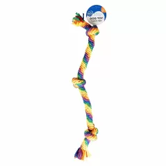 Corde Sweater 3 nœuds multicolore - Duvo+ à 4,75 € - Duvo + - 15801 - Jouets à lancer/rapporter