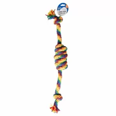 Corde Sweater tressée et 2 nœuds multicolore - Duvo+ - 8,40 € - Duvo + - 5414365449643 - Ornibird SRL