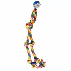 Corde Sweater boucle et 5 nœuds multicolore - Duvo+ à 9,45 € - Duvo + - 15805 - Jouets à lancer/rapporter