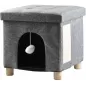 Maison griffoir pour chat Gina gris - Duvo+ Maison griffoir pour chat Gina gris - Duvo+