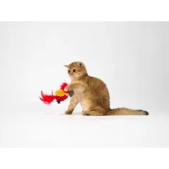 Jouet Perroquet + Son + Balles d'Herbes à Chat 18cm - Fofos - 6,95 € -  - 6971067406378 - Ornibird SRL