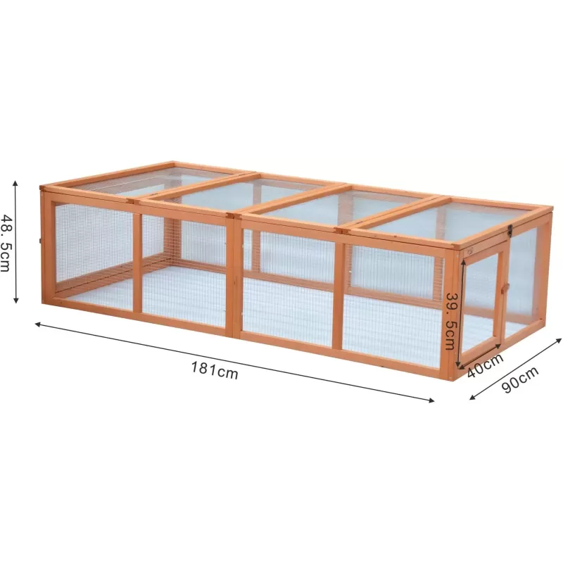 Clapier Pour Lapin/ Poule Flappie 181x90x48cm - Grizo Clapier Pour Lapin/ Poule Flappie 181x90x48cm - Grizo