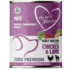 Pâtée Senior Poulet & Agneau 400gr - Euro Premium - 3,95 € - Euro Premium - Dog Food - 5411860814686 - Ornibird SRL