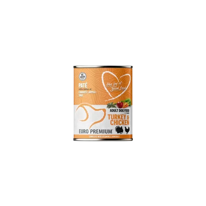 Pâtée Adult Dinde & Poulet 400gr - Euro Premium Pâtée Adult Dinde & Poulet 400gr - Euro Premium